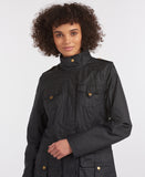 Barbour Winter Defence Wax Jacket - Navy