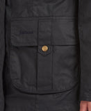 Barbour Winter Defence Wax Jacket - Navy