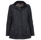 Barbour Winter Defence Wax Jacket - Navy