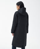 Barbour Long Cannich Wax Jacket - Black/Black Sage Tartan