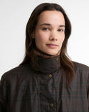 Barbour Modern Checked Border Wax Jacket - Muted Tartan