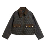 Barbour Tartan Quilted Spey Wax Jacket - Olive/Classic
