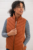 Lighthouse Laurel Ladies Gilet - Rust