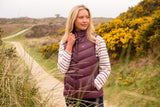 Lighthouse Laurel Ladies Gilet - Cranberry