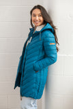 Lighthouse Laurel Ladies Coat -Teal