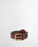 Barbour Tartan/Leather Belt - Brown
