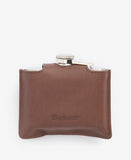 Barbour Quilted Padbury Hip Flask - Dark Brown/Olive