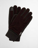 Barbour Magnus Suede Glove - Brown/Olive