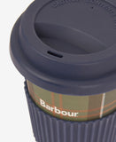 Barbour Travel Mug Gift Set - Navy/Classic Tartan