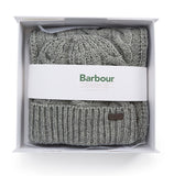 Barbour Jesmond Beanie and Scarf Gift Set - Mid Grey