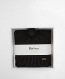 Barbour Ramside Beanie and Scarf Gift Set - Black
