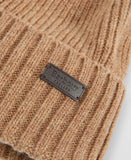 Barbour Carlton Beanie Hat - Military Brown*