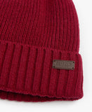 Barbour Carlton Beanie Hat - Cranberry