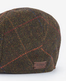 Barbour Wilkin Flat Cap - Olive Herringbone