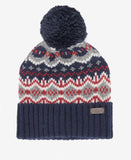 Barbour Case Fairisle Beanie Hat - Blue Granite