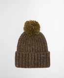 Barbour Kelson Fleck Pom Beanie - Olive