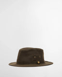 Barbour Crayton Wax Safari Hat - Olive