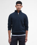 Barbour Essential Lambswool Half Zip Knitted Jumper - Navy Mix