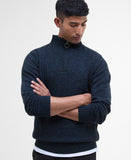 Barbour Essential Lambswool Half Zip Knitted Jumper - Navy Mix