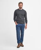 Barbour Essential Lambswool Crew Neck Sweater - Charcoal