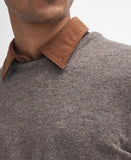 Barbour Essential Lambswool Crew Neck Sweater - Dark Stone