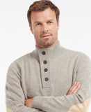 Barbour Essential Patch Half Zip Knitted Jumper - Stone