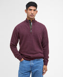 Barbour Holden Half Zip Knitted Jumper - Ruby Marl