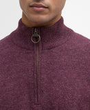 Barbour Holden Half Zip Knitted Jumper - Ruby Marl