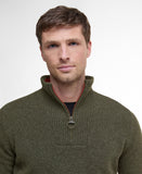 Barbour Nelson Essential Half Zip Knitted Jumper - Seaweed
