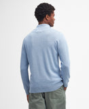 Barbour Cotton Half Zip - Dark Chambray