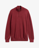 Barbour Cotton Half Zip Knitted Jumper - Russet