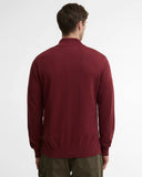 Barbour Cotton Half Zip Knitted Jumper - Russet