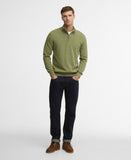 Barbour Cotton Quarter Zip Knit - Laurel