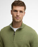 Barbour Cotton Quarter Zip Knit - Laurel