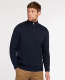 Barbour Cotton Half Zip - Navy