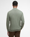 Barbour Cotton Half Zip Knitted Jumper - Thyme