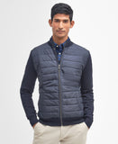 Barbour Essential Carn Baffle Zip through Knitted Jumper - Navy