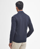 Barbour Essential Carn Baffle Zip through Knitted Jumper - Navy