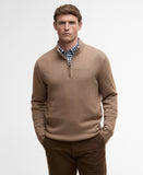 Barbour Kelson Half Zip Knitted Jumper - Stone
