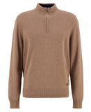 Barbour Kelson Half Zip Knitted Jumper - Stone