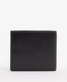 Barbour Colwell Leather Billfold Wallet - Black/Classic