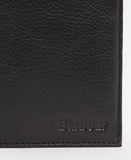Barbour Colwell Leather Billfold Wallet - Black/Classic