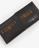 Barbour Colwell Leather Billfold Wallet - Black/Classic