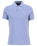 Barbour Tartan Pique Polo Shirt - Sky Marl