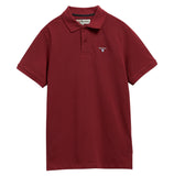Barbour Tartan Pique Tailored Polo Shirt - Russet