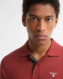 Barbour Tartan Pique Tailored Polo Shirt - Russet