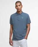 Barbour Tartan Pique Polo Shirt - Blue stone