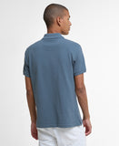 Barbour Tartan Pique Polo Shirt - Blue stone