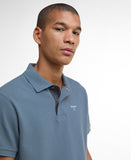 Barbour Tartan Pique Polo Shirt - Blue stone
