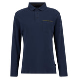 Barbour Premium Corpatch Tailored Long Sleeved Polo - Navy